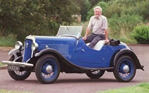 Images Dated 19th July 1999: Charles Kelly with his 1934 Hillman Minx Sports Tourer car July 1999