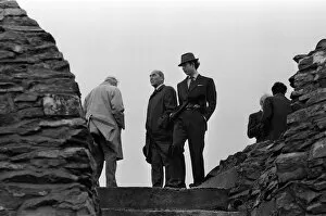 Images Dated 12th November 1970: Charles, Prince of Wales visits North Wales. The Prince climbs Moel Famau