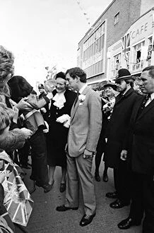 Charles, Prince of Wales visits Rhyl, at the start of a three-day tour of Wales