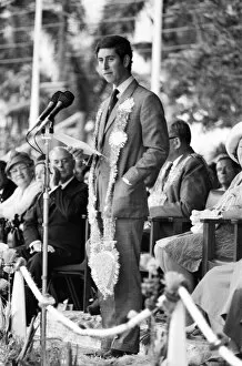 Images Dated 9th October 1970: Charles, Prince of Wales, visits Suva in Fiji for Independence celebrations
