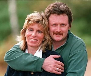 Images Dated 1st November 1996: Charlie Lawson Actor with his girlfriend Ellie Bond who is a makeup artist
