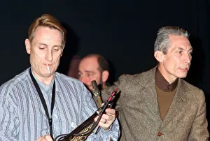 Charlie Watts, The Rolling Stones drummer (right), at Ronnie Scott's Charlie Watts, The Rolling Stones drummer (right), at Ronnie Scott's