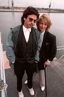 Images Dated 13th September 1988: Charlotte Rampling actress with her husband Musician Jean Michelle Jarre standing in