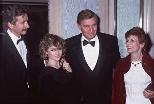 Charlton Heston Actor with wife Lydia and son and daughter Fraser