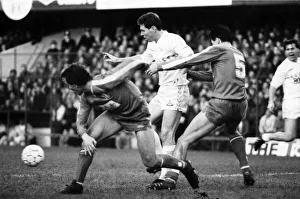 Chelsea 0 v. Tottenham 2. Division One Football. Hotspur. December 1986 LF21-23-100 Chelsea 0 v. Tottenham 2. Division One Football. Hotspur. December 1986 LF21-23-100