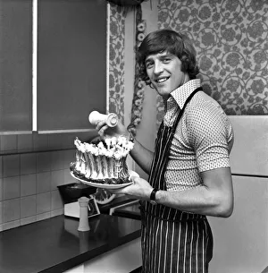 Chelsea striker Ian Hutchinson Prepares a meal for some of his team mates at his home in Chelsea striker Ian Hutchinson Prepares a meal for some of his team mates at his home in