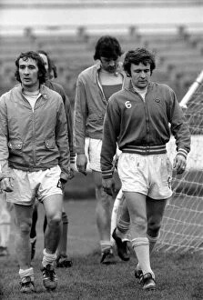 Images Dated 17th April 1975: Chelsea training today at Stamford Bridge for Saturday
