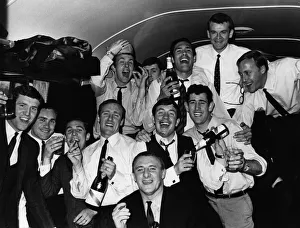 Chelsea v. Leeds FA Cup semi-final . Manager Tommy Docherty surrounded by his Chelsea v. Leeds FA Cup semi-final . Manager Tommy Docherty surrounded by his