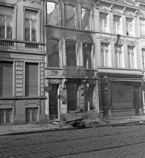 A Chemist burnt out during the German bombardment of the centre of Antwerp A Chemist burnt out during the German bombardment of the centre of Antwerp