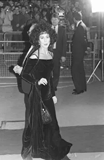 Images Dated 22nd March 1988: Cher attending the premiere of the film Empire of the Sun in London