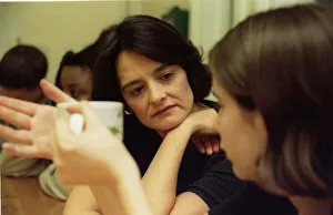 Cherie Blair wife of the Labour Leader Tony Blair visits the Depaul centre for Cherie Blair wife of the Labour Leader Tony Blair visits the Depaul centre for