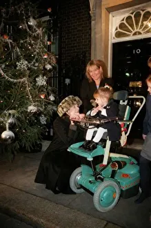Cherie Booth QC December 1998 turnung on the lights of the christmas tree at No 10 Cherie Booth QC December 1998 turnung on the lights of the christmas tree at No 10