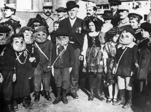 The children of Alsace in possession of the French are taught by a military schoolmaster The children of Alsace in possession of the French are taught by a military schoolmaster