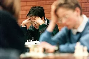 Images Dated 1st January 1996: Children playing in a chess compeition in 1996
