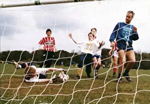 Images Dated 23rd April 1992: Children playing football as part of a new football scheme organised by Langbaurgh