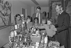 Children at Sydenham Middle School in Leamington who have built up a store cupboard of Children at Sydenham Middle School in Leamington who have built up a store cupboard of