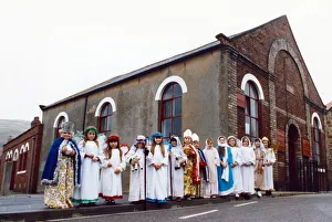 Images Dated 4th December 1991: Children taking part in a nativity to raise funs for an East Cleveland Methodist Chapel
