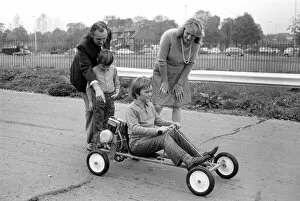 ChildrenIs Go-kart: Rober Spicer on the Go kart. October 1972 72-10290-001