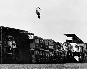 Chris Bromham Motorcycle Stuntman, 29th August 1983 Chris Bromham Motorcycle Stuntman, 29th August 1983