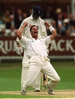 Images Dated 22nd July 1999: Chris Cairns Has Dean Headley Out Lbw July 1999 During Day One Of England V New