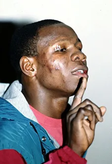 Chris Eubank boxer after fighting Sugar Boy Malinga Chris Eubank boxer after fighting Sugar Boy Malinga