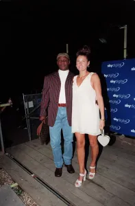 Chris Eubank Boxing October 98 Boxer arriving for the launch of Sky Digital TV at Chris Eubank Boxing October 98 Boxer arriving for the launch of Sky Digital TV at