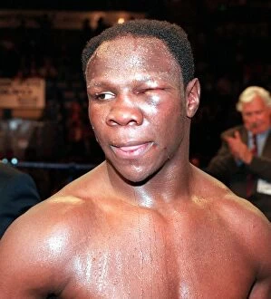 Images Dated 18th July 1998: Chris Eubank British boxer with swollen eye July 1998 His fight against Carl