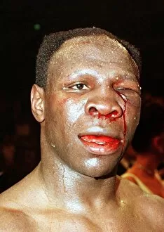 Images Dated 18th April 1998: Chris Eubank defeated British boxer April 1998 Chris Eubank after his fight with