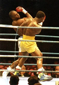 Chris Eubank v Nigel Benn Boxers Boxing 2nd fight at Old Trafford Chris Eubank v Nigel Benn Boxers Boxing 2nd fight at Old Trafford