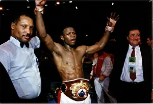 Chris Eubank Vs Nigel Benn WBO Middleweight World title fight at the National Exibition Chris Eubank Vs Nigel Benn WBO Middleweight World title fight at the National Exibition