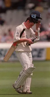 Chris Read Cricket Player Of England July 1999 Gets Out By The Bowling Of Chris Read Cricket Player Of England July 1999 Gets Out By The Bowling Of