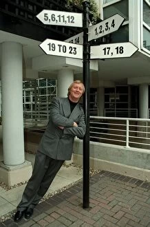 Images Dated 28th February 1997: Chris Tarrant Radio / TV Presenter February 1997. Leaning on lamp post to promote