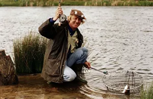 Chris Tarrant TV Presenter fishing at Lakedown Fishery in East Sussex May Chris Tarrant TV Presenter fishing at Lakedown Fishery in East Sussex May