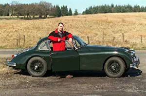 CHRIS WHELAN WITH HIS 1958 JAGUAR XK150 March 1999 ME & MY MOTOR Road Record CHRIS WHELAN WITH HIS 1958 JAGUAR XK150 March 1999 ME & MY MOTOR Road Record