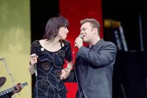 Chrissie Hynde of The Pretenders performing with UB40 at the Nelson Mandela 70th Birthday Chrissie Hynde of The Pretenders performing with UB40 at the Nelson Mandela 70th Birthday