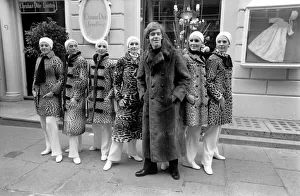 Christian Dior today showed in London a collection of furs for the Winter 69-70 Christian Dior today showed in London a collection of furs for the Winter 69-70