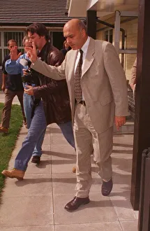Christian Gross waves farewell September 1998 after his press conference Christian Gross waves farewell September 1998 after his press conference