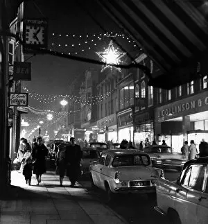 00864 Gallery: Christmas Lights, Bold Street, Liverpool, Merseyside, 22nd November 1962