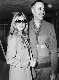 Core202 Gallery: Christopher Lee with Britt Ekland - April 1974 Leaving Heathrow Airport for