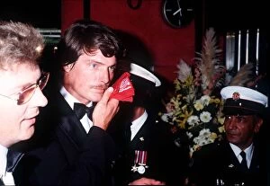 Christopher Reeve Actor at the premiere of Superman 3 July 1983