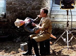 Christopher Timothy actor together with a blow-up doll on the set of the TV programme All Christopher Timothy actor together with a blow-up doll on the set of the TV programme All