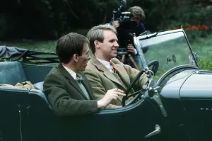 Christopher Timothy and Peter Davison on the set of 'All Creatures Great and Small Christopher Timothy and Peter Davison on the set of 'All Creatures Great and Small