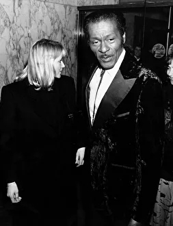 Chuck Berry American pop singer rock and roll 1988 at film premiere Chuck Berry American pop singer rock and roll 1988 at film premiere