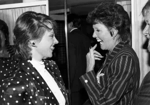 Images Dated 11th April 1989: Cilla Black with Anne Diamond at the TV and Radio Celebrity awards