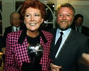 Images Dated 4th February 1992: Cilla Black, dressed in a black and pink chequered jacket