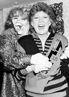 Images Dated 15th May 1988: Cilla Black meets her spitting image puppet