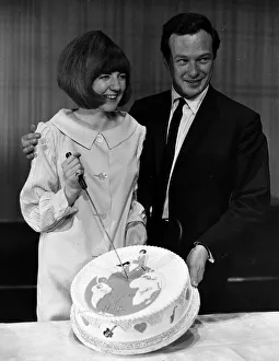 Cilla Black pop singer entertainer with Brian Epstein 1964 Cilla Black pop singer entertainer with Brian Epstein 1964