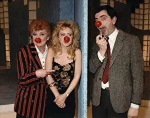 Images Dated 12th March 1993: Cilla Black and Rowan Atkinson on 'Blind Date'. March 1993 P017766