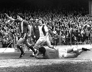 the City goal also pictured is Robin Friday - April 1977 the City goal also pictured is Robin Friday - April 1977
