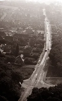 City of Nottingham, England Great Britain UK Aeiral View of The Main Roads City of Nottingham, England Great Britain UK Aeiral View of The Main Roads